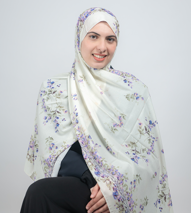 حجاب أسود وأبيض